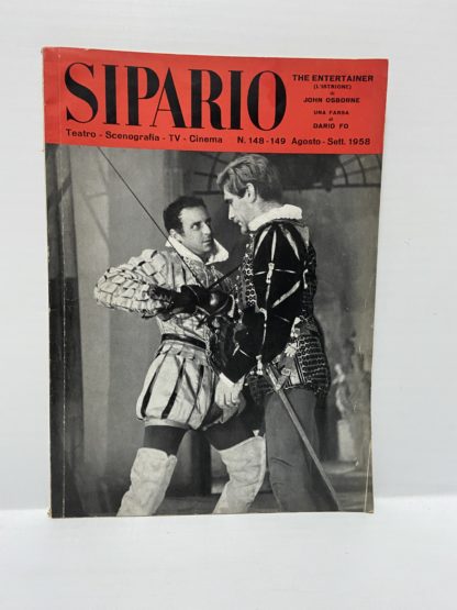 Rivista Sipario 148 149 agosto settembre 1958 Dario Fo