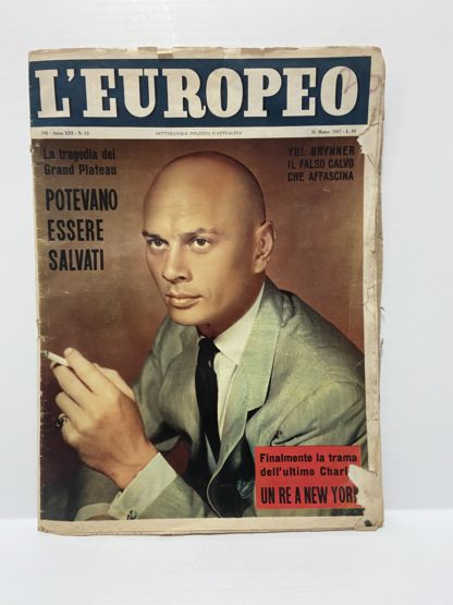 Rivista l'Europeo maggio 1957 In quarta di copertina Ava Gardner e Walter Chiari