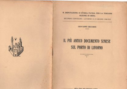 Il piu' antico documento senese sul porto di Livorno