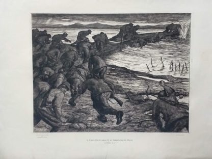 Il III° gruppo d'assalto al passaggio del piave ( ottobre 1918) acquaforte