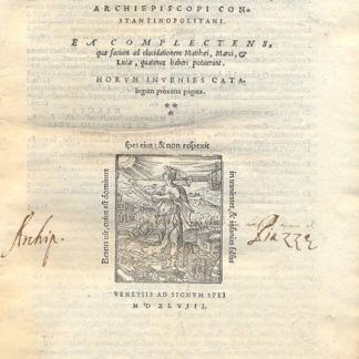 Operum e a complectens quae faciut ad elucidationem Matthei, & Marci, & Lucae, quatenus haberi potuerunt. Secundus tomus.