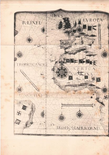 Carta nautica del Reinel di proprietà del Barone Giovanni Ricasoli-Firidolfi. Estratto dalla Rivista Geografica Italiana.