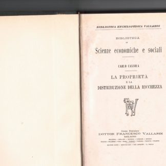 La proprietà e la distribuzione della ricchezza (Biblioteca di Scienze economiche e sociali).