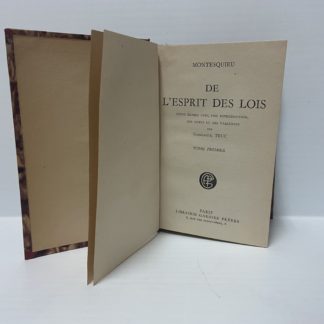 De L'esprit des lois