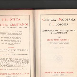 Ciencia moderna y filosofia introduccion fisicoquimica y matematica(spagnolo)