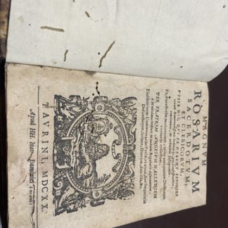 Magnum Rosarium Sacerdotum et clericorum, utile his qui se debent exponere coram reverendissimis ordinarijs pro confessionibus, concionibus e ordinibus suscipiendis. Ex diversis tam modernorum, quam antiquorum doctorum viridarijs collectum.