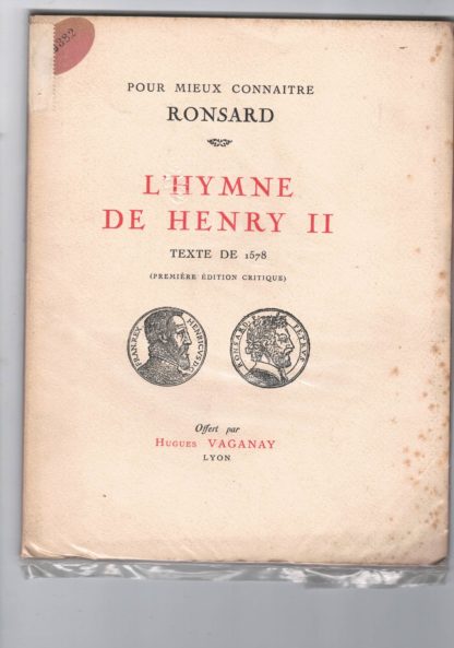 L'hymne de Henry II. Texte de 1578.