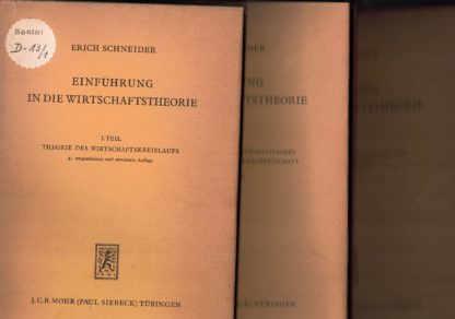 Einfuhrung in die wirtschaftstheorie 3 volumi (tedesco)