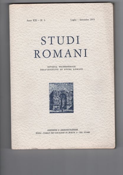 Studi Romani. Rivista bimestrale dell'Istituto di Studi Romani.