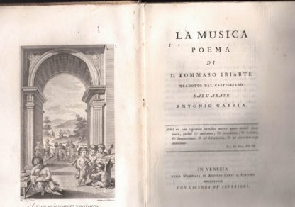 La musica poema. Tradotto dal castigliano dall'Abate Antonio Garzia.