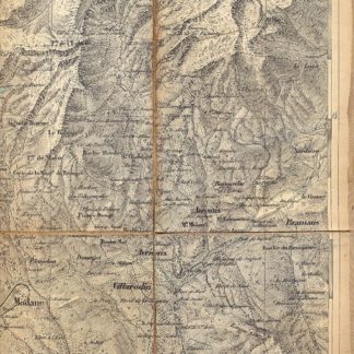 Carta geografica di Bardonecchia.