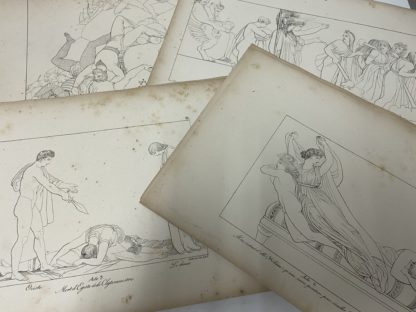 Les Tragedies d'Eschile dessines par John Flaxman sculpteur Anglais lithographiees par Feillet et Laqueson