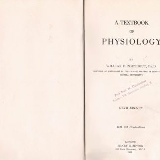 Textbook of physiology