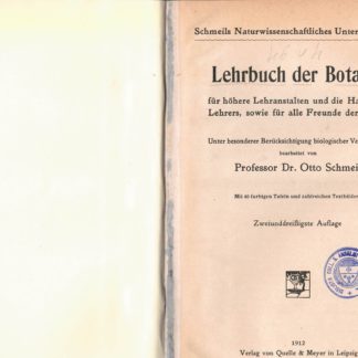 Lehrbuch der Botanik für höhere Lehranstalten und die Hand des Lehrers.sowie fur alle Freunde der Natur