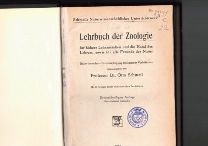 Lehrbuch der Zoologie für höhere Lehranstalten und die Hand des Lehrers, sowie für alle Freunde der Natur.