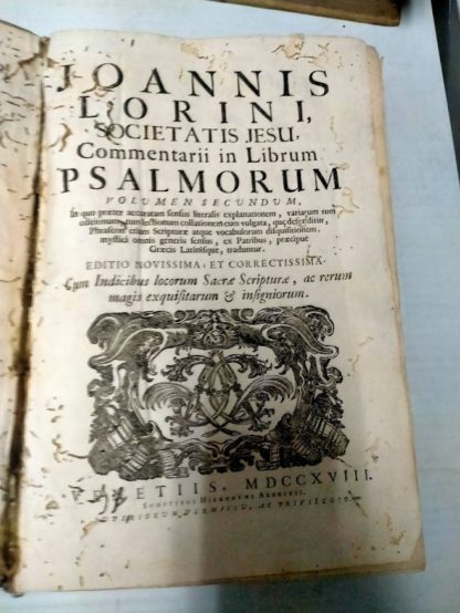 Commentarii in Librum Psalmorum. Quator tomis comprehensi, in quibus praeter accuratam sensus literalis explanationem, variarum tum editionum, tum lectionum collationem cum vulgata, que defenditur, Phraseon etiam Scripturae atque vocabulorum disquisitionem, mystici omnis generis sensus, ex Patribus, praecipuè Graecis Latinisque, traduntur. Cum Indicibus locorum Sacrae Scripturae, ac rerum magis exquisitarum & insignorum.