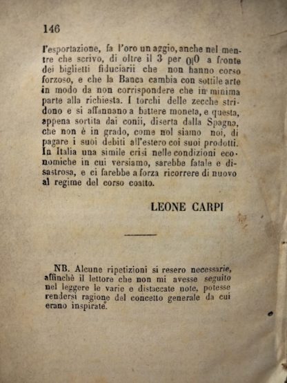 L'incameramento dei beni parrocchiali esercizio delle ferrovie dello stato e l'ammortamento del corso forzoso estratto del giornale il popolo romano