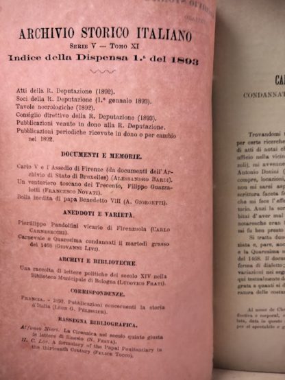 CARNEVALE E QUARESIMA CONDANNATI IL MARTEDI GRASSO DEL 1468 ESTRATTO DELL'ARCHIVIO DI STATO