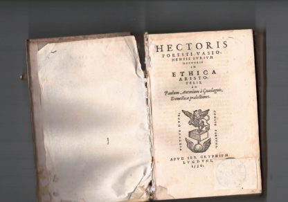 Ethica Aristotelis, ad Paulum Antonium à Guadagnis, Domesticae praelectiones. Quintum Ethicorum Aristotelis Domesticae praelectiones.