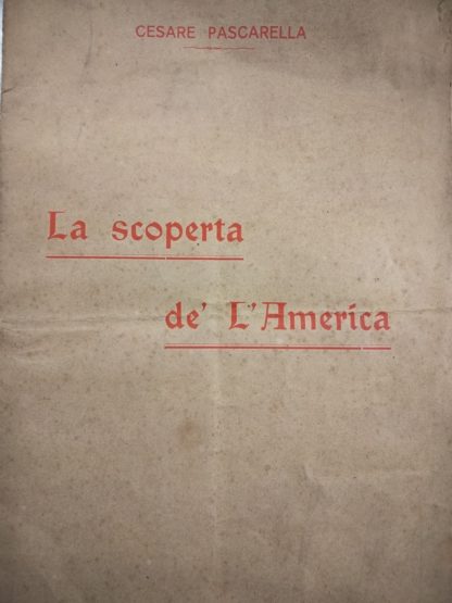 La scoperta de' l'America. L sonetti.