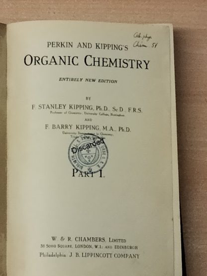 Organic chemistry 2 parti in 1 volume
