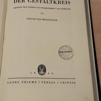 Der Gestaltkreis theorie der einheir von wahrnehmen und bewegen