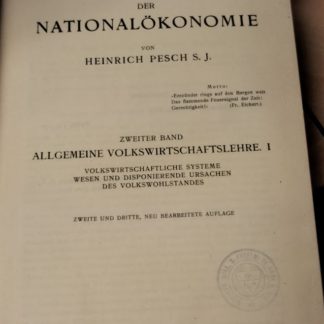 Lehrbuch der Nationalökonomie.