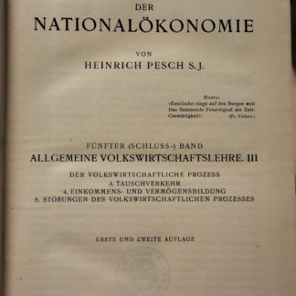 Lehrbuch der Nationalökonomie.