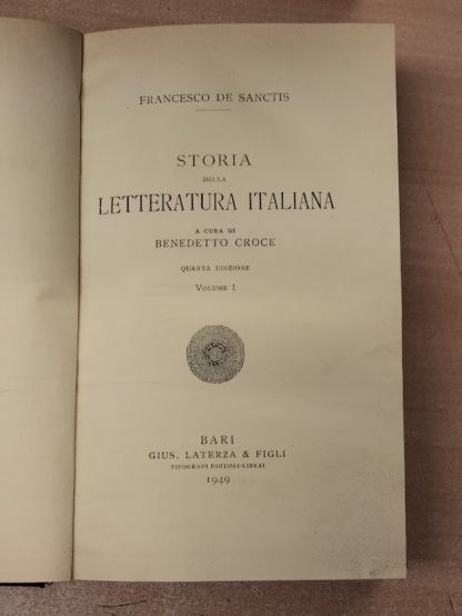 La letteratura italiana nel secolo XIX.