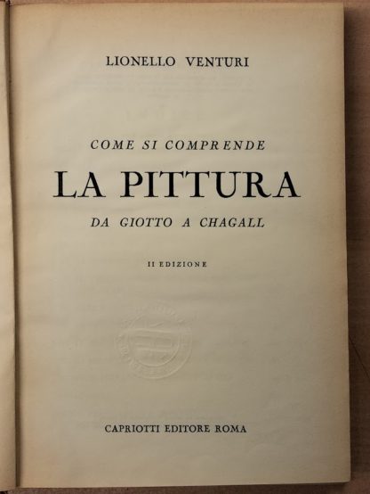 Come si comprende la pittura da Giotto a Chagall.