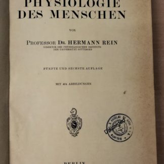 Einführung in die Physiologie des Menschen.