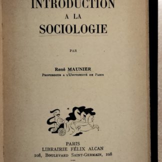 Introduction à la sociologie.