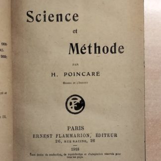 Science et Méthode.