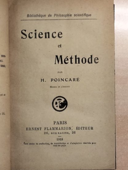 Science et Méthode.