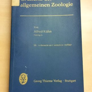 Grundriß der allgemeinen Zoologie.