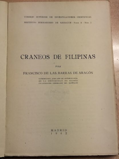 Craneos de Filipinas.