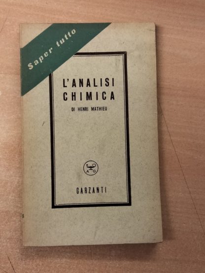 Analisi chimica.