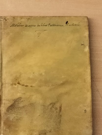 Sermones Analytici, quibus ostenditur artificium, quo primus, & secundus Posteriorum Analyticorum conscripti sunt ab Aristotele una cum quaestione, numquid Definitio sit Logicum instrumentum.