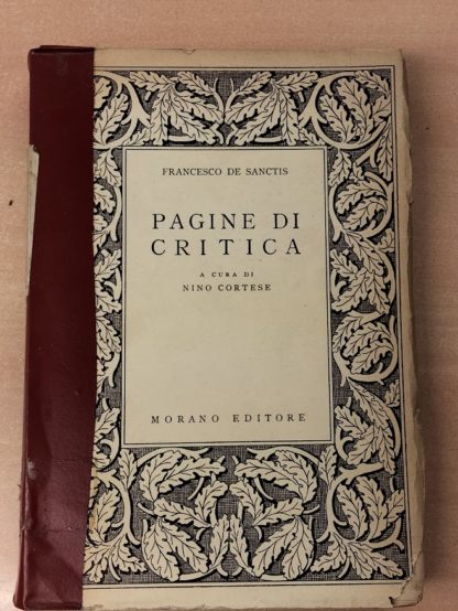 Pagine di critica. A cura di Nino Cortese.