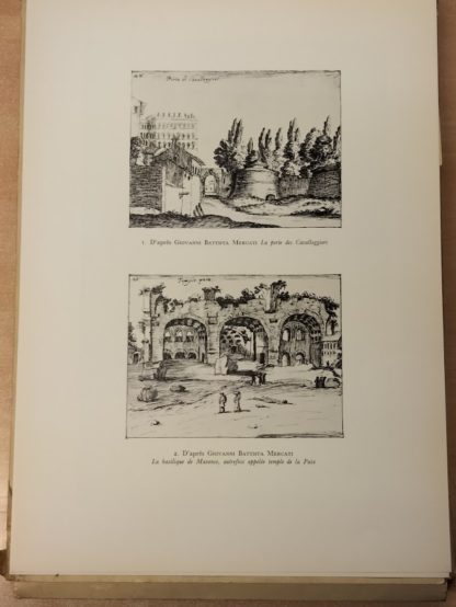 Dessins de la collection Thomas Ashby a la Bibliotheque Vaticane. Tavole.