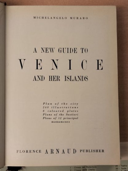 A NEW GUIDE TO VENICE AND HER ISLANDS.