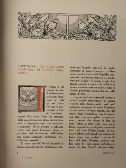 I fioretti di S. Francesco.introduzione e note di G.Gabrieli e fregi di G.B.Conti.