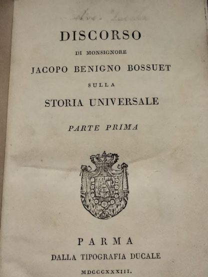 Discorso sopra la storia universale.