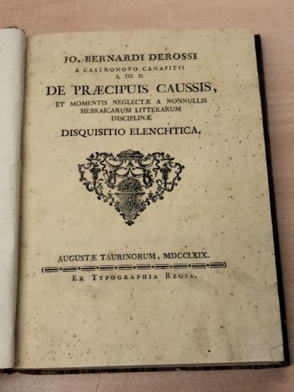 De praecipuis causis et momentis neglectae a nonnullis heraicarum litterarum discipliane. Disquisitio Elenchtica.