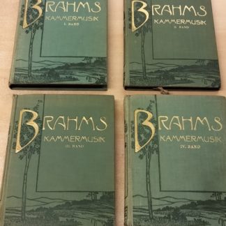 Johannes Brahms Kammermusik. Payne's kleine partitur Ausgabe.