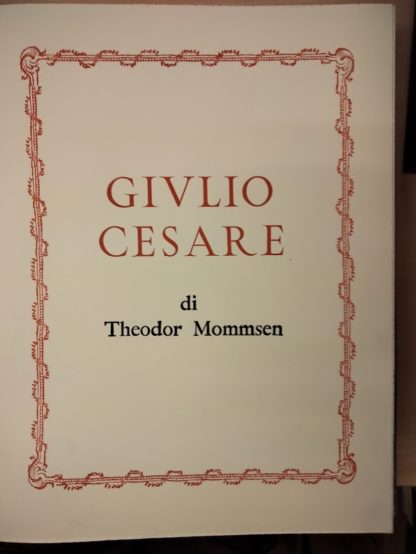 GIULIO CESARE.