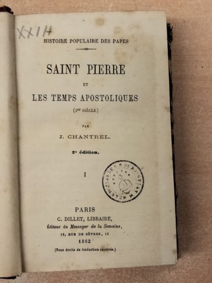 Histoire populaire des Papes. 2^ edition.