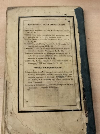 Raccolta di lettere familiari. Libri IV con note italiane compilate da Giuseppe Tigri.