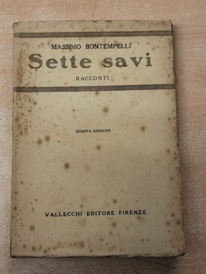 Sette savi. Racconti.