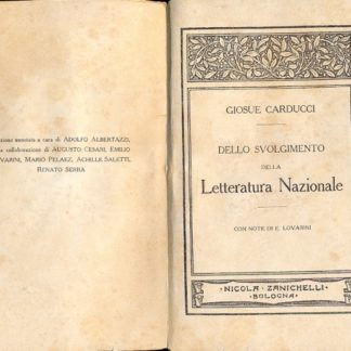 Dello Svolgimento della Letteratura Nazionale.